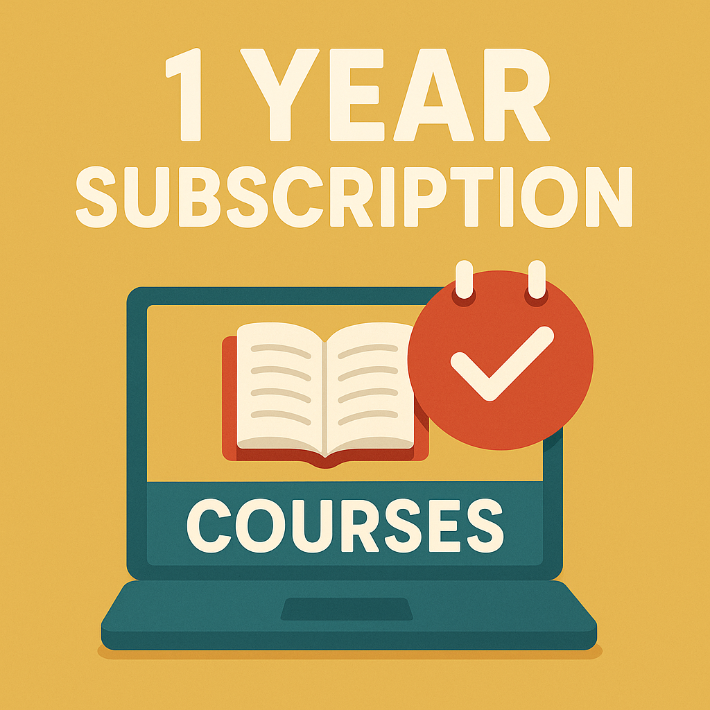 1 Year Subscription to All Courses