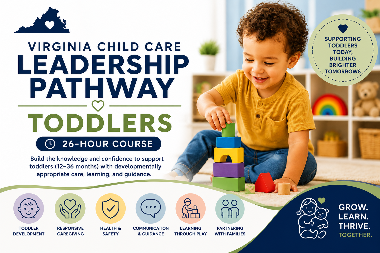 Virginia Child Care Leadership Pathway: Toddlers (Spanish) - Course ID 9135